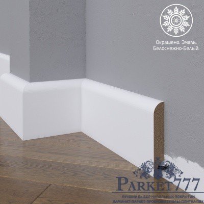 картинка Плинтус Madest Decor белый МДФ окрашенный 10-100-18 от магазина Parket777
