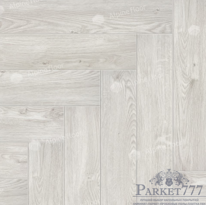 картинка Ламинат SPC Alpine Floor Parquet Light Изящный паркет Снежный Eco 13-11 МС от магазина Parket777