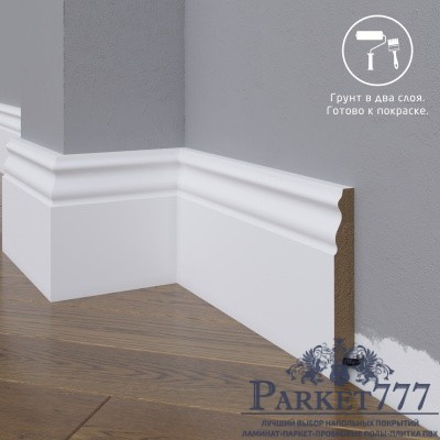 картинка Плинтус Madest Decor широкий МДФ окрашенный по RAL/NCS 22-120-16 от магазина Parket777