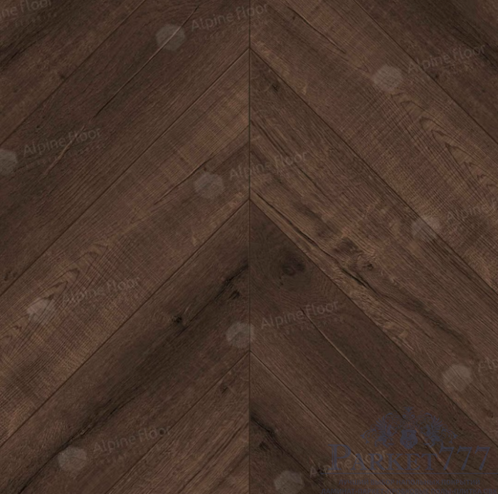 картинка Ламинат SPC Alpine Floor Chevron Alpine Кофейный дуб Мокка Eco 18-12 от магазина Parket777