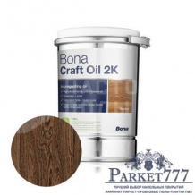 Паркетное масло двухкомпонентное цветное Bona Craft Oil 2К Клэй (1.25л) 