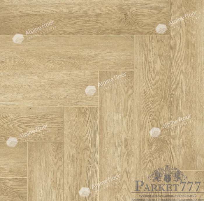 картинка Ламинат SPC Alpine Floor Parquet Light Изящный паркет Дуб Ваниль Селект Eco 13-3 МС от магазина Parket777
