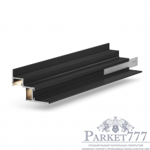 Теневая рейка Laconistiq Multilevel DUAL Чёрная анодированная 