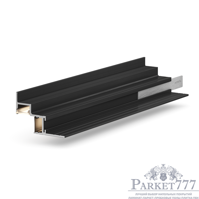 картинка Теневая рейка Laconistiq Multilevel DUAL Чёрная анодированная от магазина Parket777
