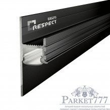 Теневой профиль Respect 6625 ( теневой зазор 20 мм ) Черный муар RAL 9005 