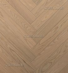 Паркет елочка GREENLINE Английская елка Smart Herringbone Дуб Айвори 629 