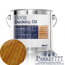 Масло для террасной доски цветное Bona Decking Oil Тик (2.5л) 