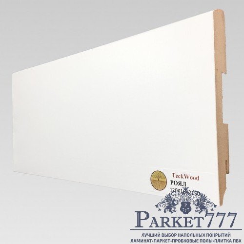 картинка Плинтус Teckwood Белый Роял (120х16) от магазина Parket777