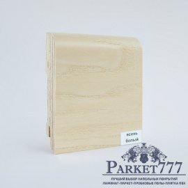 картинка Плинтус Finitura Dekor Шпонированный Ясень белый 83x19 от магазина Parket777