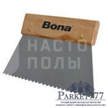 Зубчатый шпатель для паркетного клея Bona 1000 G 