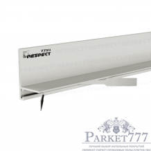 Микроплинтус Respect Standart 7753 Белый матовый RAL 9016, отступ 16 мм 