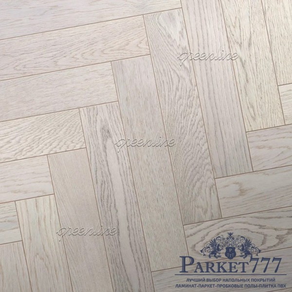 картинка Паркет елочка GREENLINE Английская елка Smart Herringbone Дуб Ванила 615 от магазина Parket777