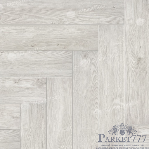 картинка Ламинат SPC Alpine Floor Parquet Light Изящный паркет Снежный Eco 13-11 МС от магазина Parket777