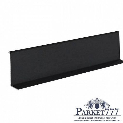 картинка Плинтус алюминиевый Laconistiq ADHESIVE 62 Черный матовый от магазина Parket777