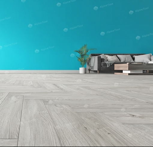 картинка Ламинат SPC Alpine Floor Parquet Light Изящный паркет Снежный Eco 13-11 МС от магазина Parket777