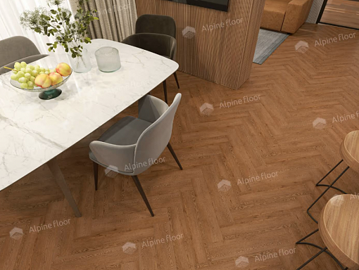 картинка Ламинат SPC Alpine Floor Parquet Light Изящный паркет Дуб Селена Eco 13-32 МС от магазина Parket777
