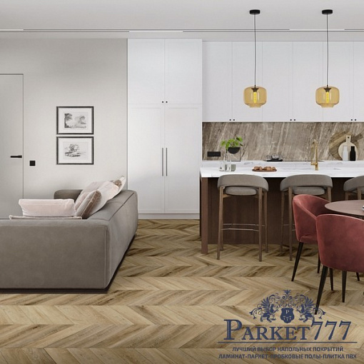 картинка Кварцвиниловая плитка DAMY FLOOR Chevron LVT Амбуаз DF06-CH-LVT от магазина Parket777