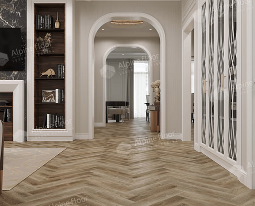 картинка Ламинат SPC Alpine Floor Parquet Light Изящный паркет Дуб Целата Eco 13-35 МС от магазина Parket777