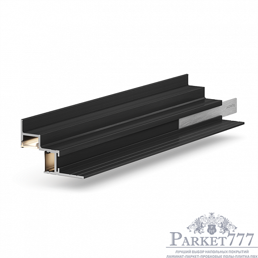 картинка Теневая рейка Laconistiq Multilevel DUAL Чёрная анодированная от магазина Parket777
