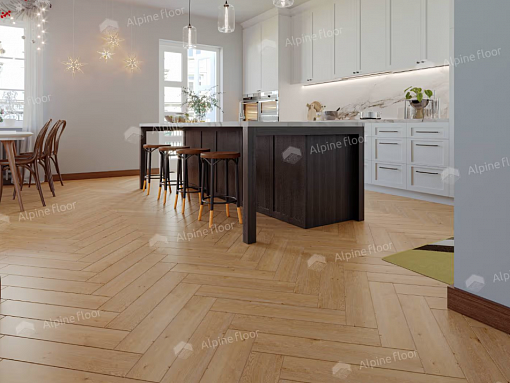 картинка Ламинат SPC Alpine Floor Parquet Light Изящный паркет Дуб Хатиса Eco 13-27 МС от магазина Parket777