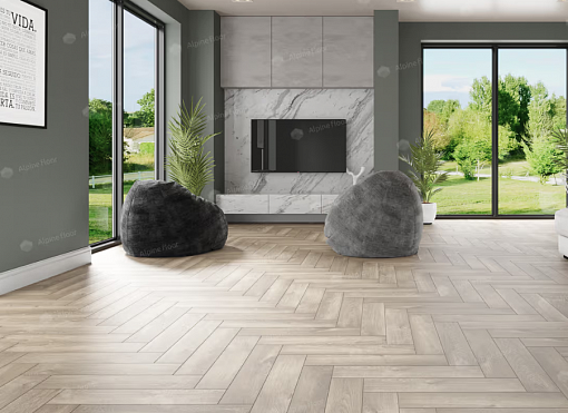 картинка Ламинат SPC Alpine Floor Parquet Premium Премиальный паркет Дуб Натуральный первозданный Отбеленный Eco 19-5 МС от магазина Parket777