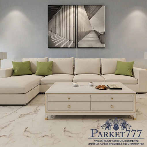 картинка Ламинат MSPC Stone Floor Бело-серый мрамор 2820-4 MР от магазина Parket777