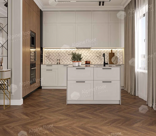 картинка Ламинат SPC Alpine Floor Chevron Alpine Дуб Коричневый Eco 18-13 MC от магазина Parket777