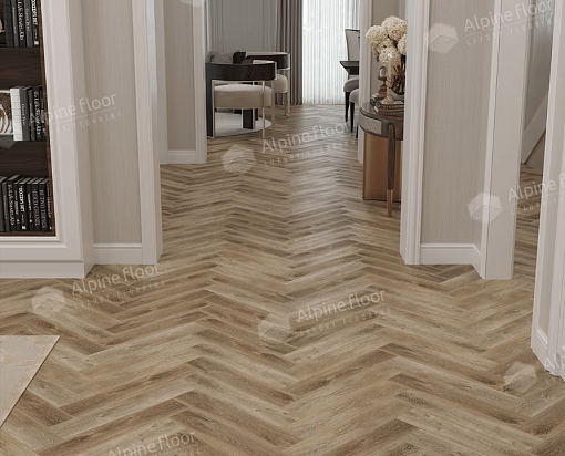 картинка Ламинат SPC Alpine Floor Parquet Light Изящный паркет Дуб Целата Eco 13-35 МС от магазина Parket777