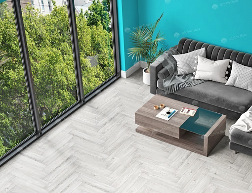картинка Ламинат SPC Alpine Floor Parquet Light Изящный паркет Снежный Eco 13-11 МС от магазина Parket777
