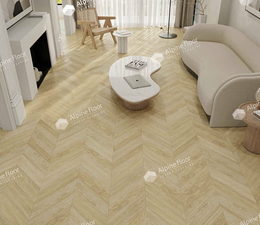 картинка Ламинат SPC Alpine Floor Chevron Alpine Дуб Ваниль Селект Eco 18-2 MC от магазина Parket777
