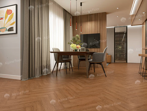 картинка Ламинат SPC Alpine Floor Parquet Light Изящный паркет Дуб Селена Eco 13-32 МС от магазина Parket777
